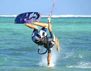 Kiteboarding adventure in Zanzibar