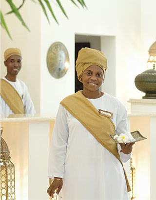 Digital concierge service  at The Palms, Zanzibar