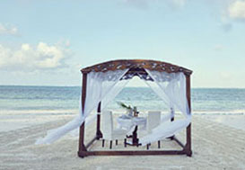 Beach side wedding